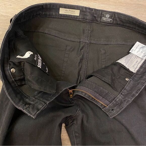 NEW AG PRIMA MID-RISE CIGARETTE JEANS MIDNIGHT BLACK 31R ADRIANO GOLDSCHMIED - Picture 8 of 16
